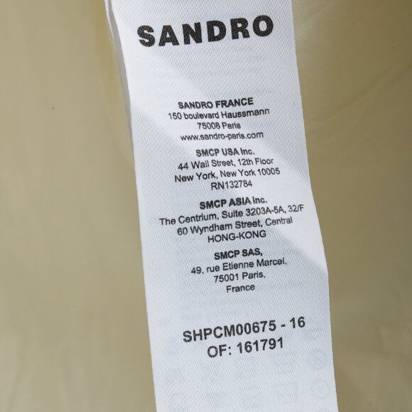 Sandro 2022 Yellow Cactus Graphic Printed Shirt - Picture 8 of 10